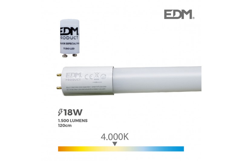 LED Röhre EDM A+ T8 18 W 1500 Lm...