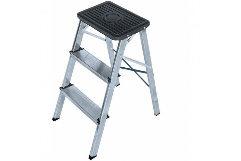 3-step folding ladder EDM Aluminium...