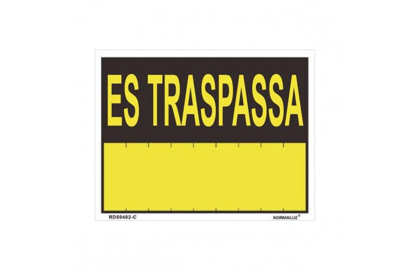 Bord Normaluz Es traspassa PVC (35 x...