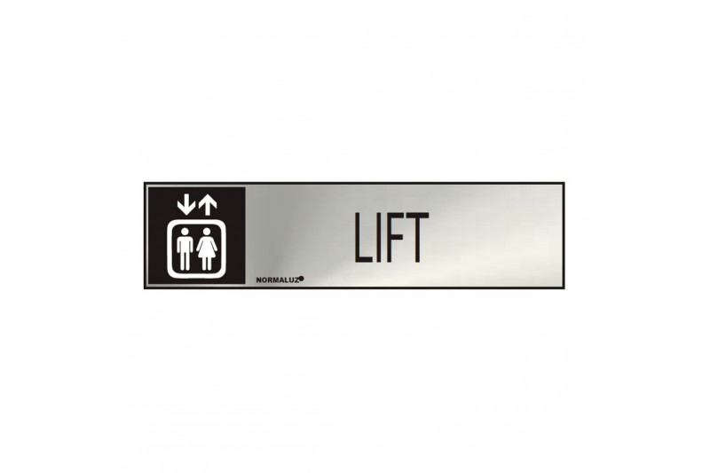 Schild Normaluz Lift Edelstahl (5 x...