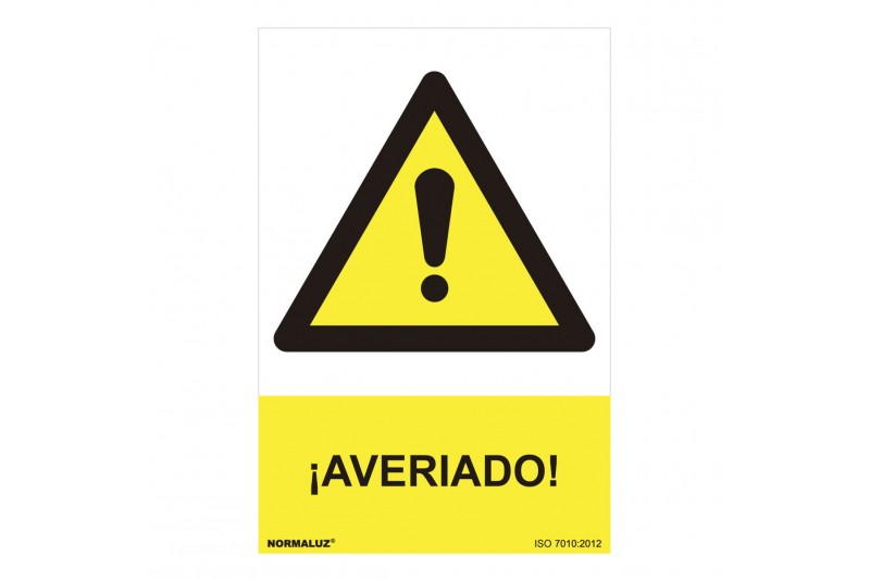 Schild Normaluz Averiado PVC (30 x 40...