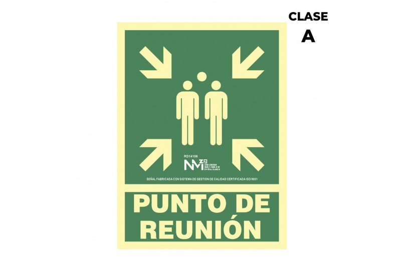 Cartel Normaluz Punto de reunión PVC...