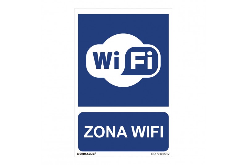 Bord Normaluz Zona wifi PVC (30 x 40 cm)