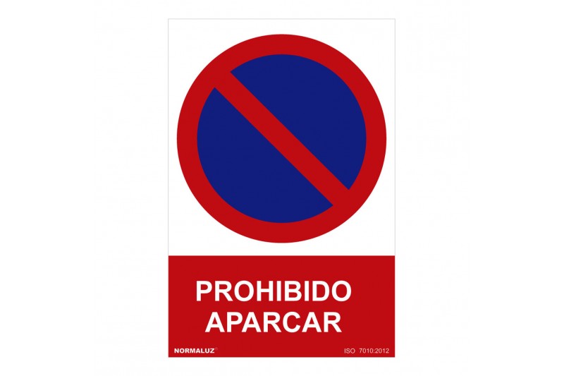 Bord Normaluz Prohibido aparcar PVC...