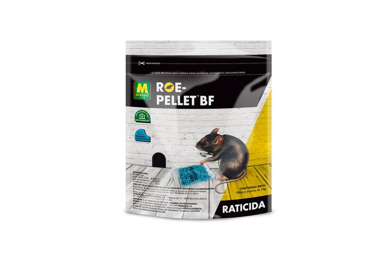 Raticida Massó Roe-Pellet BF 150 g 10...