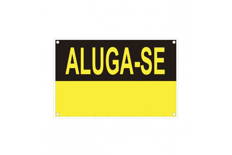 Bord Normaluz Aluga-se PVC (45 x 45 x...