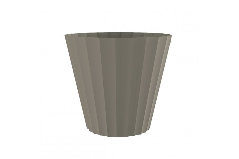 Blumentopf Plastiken taupe PP (Ø 22 x...