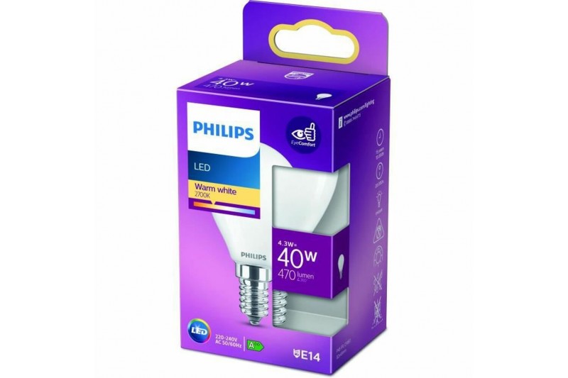 Bombilla LED Philips E14 470 lm (4,5...