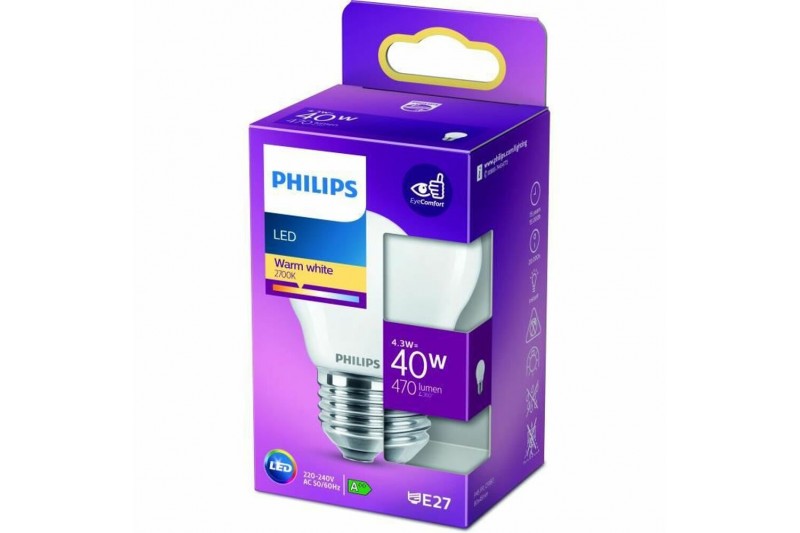 Bombilla LED Philips E27 470 lm (4,5...