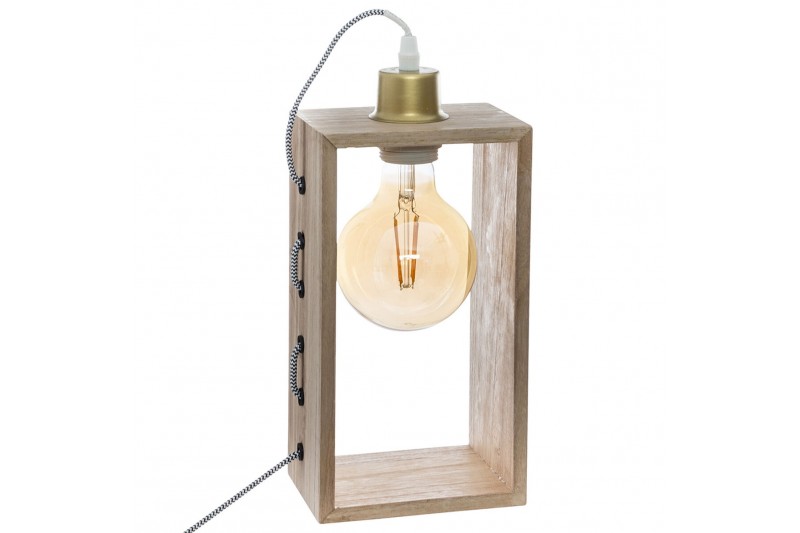 Bureaulamp Atmosphera Hout Bruin 25 W...