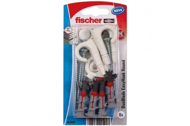 Hook Screws Fischer 6 x 44 mm 6 Units