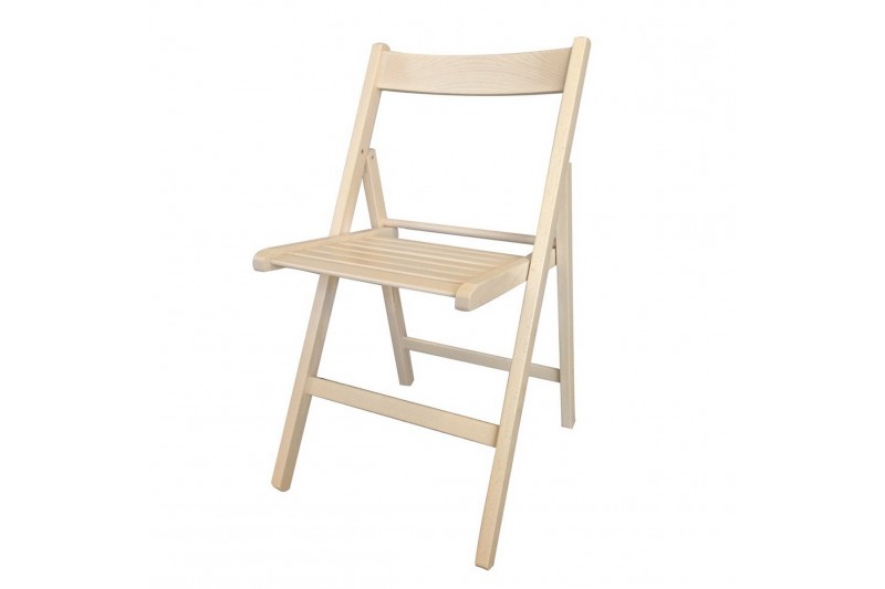 Folding Chair Beige beech wood (79 x...