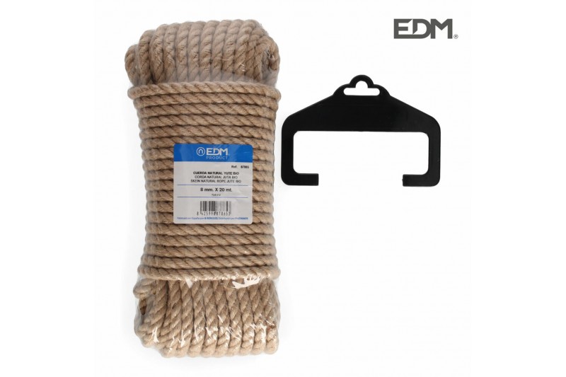 Gevlochten streng EDM 20 m Jute