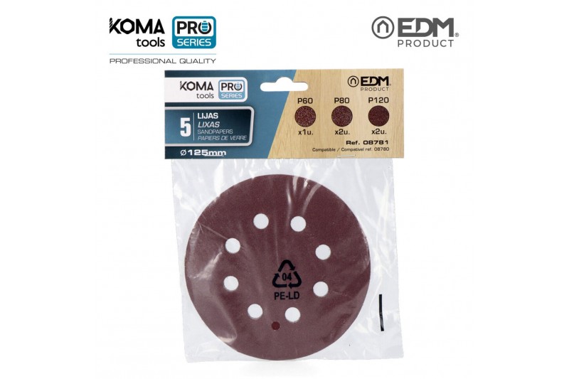 Carta vetrata Koma Tools 08780