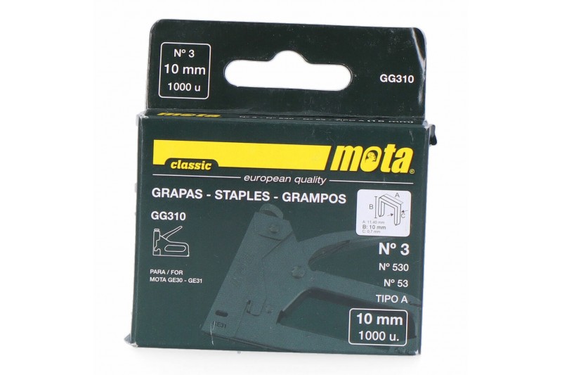 Agrafes Mota gg310 1000 Unidades Nº 3...