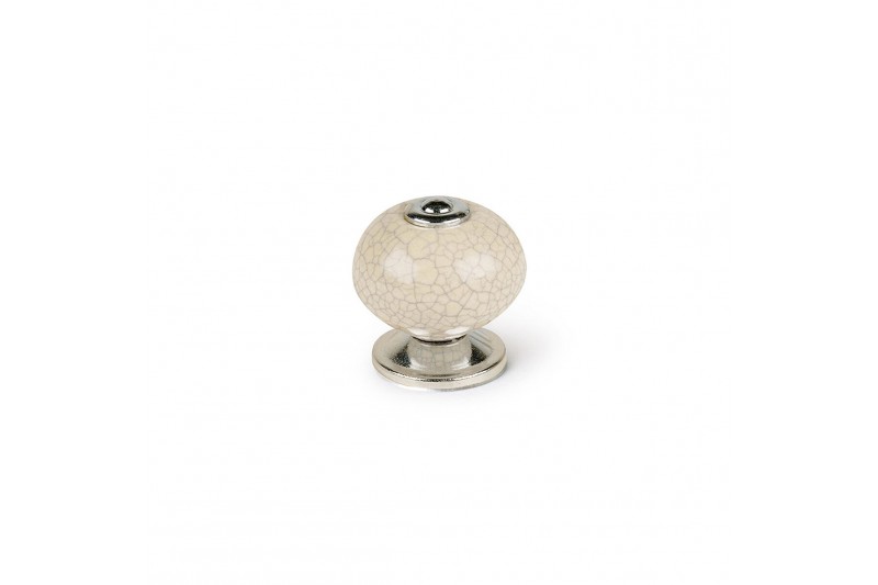 Doorknob Rei Circular White Porcelain...