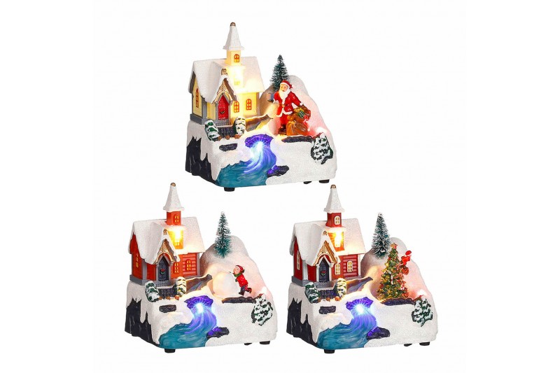 Kerstversiering Scène Kerk (11,5 x...