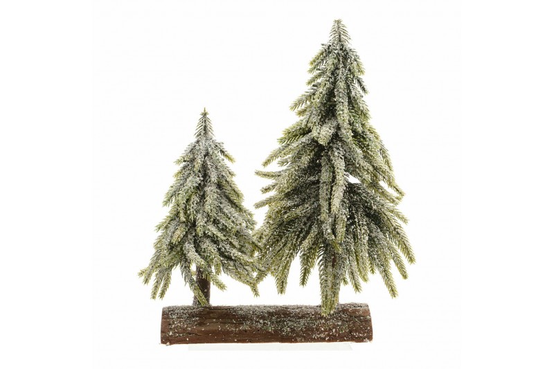 Christmas Tree Double Snowfall Wooden...