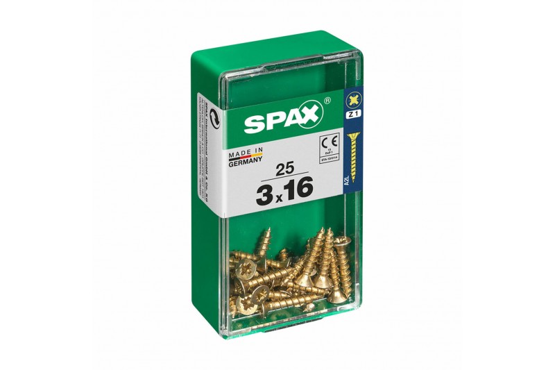 Box of screws SPAX Wood screw Flat...