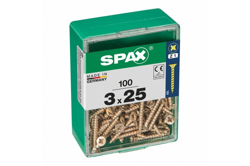 Box of screws SPAX Wood screw Flat...