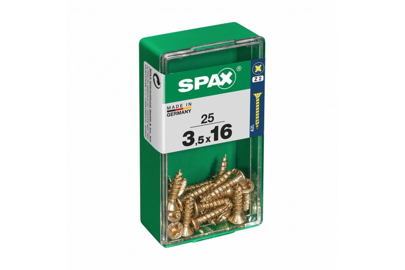 Box of screws SPAX Wood screw Flat...