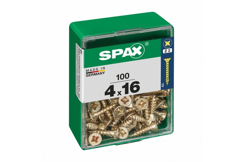 Box of screws SPAX Wood screw Flat...