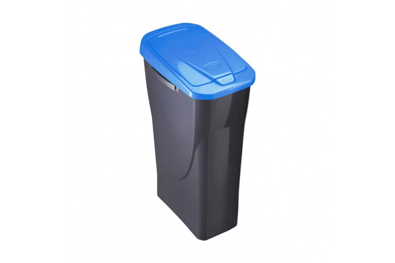 Papierkorb Schwarz/Blau PP (15 L)