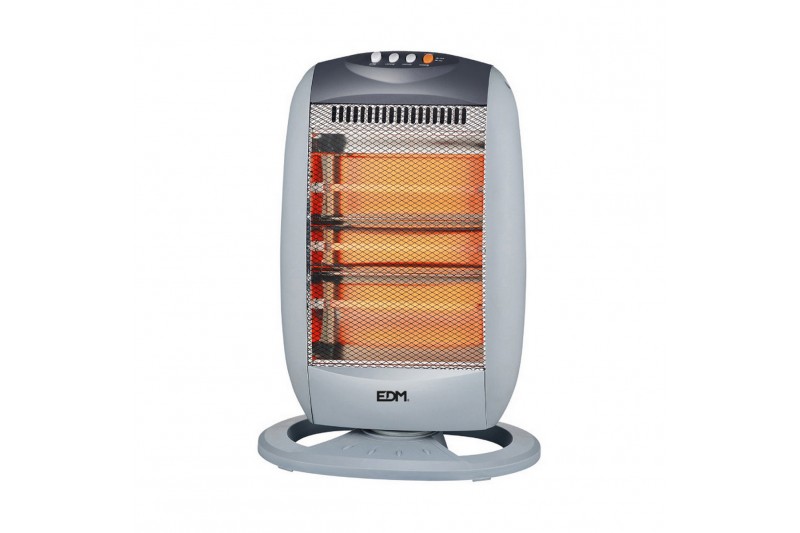 Quartz Heater EDM 07136 Black 1200 W