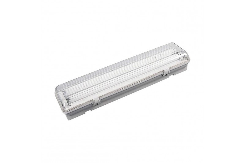 Pantalla Estanca LED EDM Gris 2 x 9 W