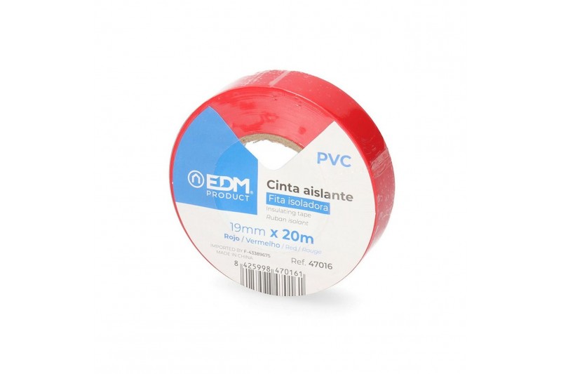 Insulating tape EDM Red PVC (20 m x...