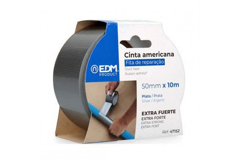 Cinta americana EDM Gris (50 mm x 10 m)