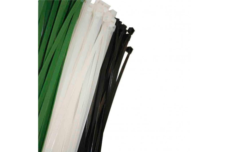 Nylon Cable Ties EDM White 100 Units...