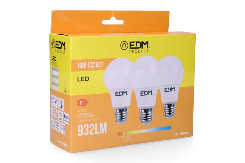 Bombilla LED EDM E27 10 W F 810 Lm...