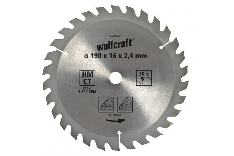 Disque de coupe Wolfcraft 6733000 160...