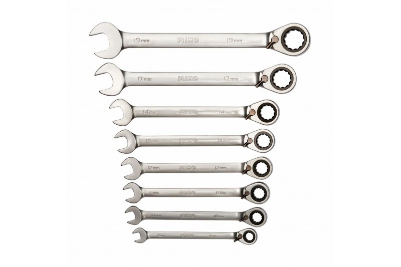 Ratchet spanner set Irimo 8-19 mm