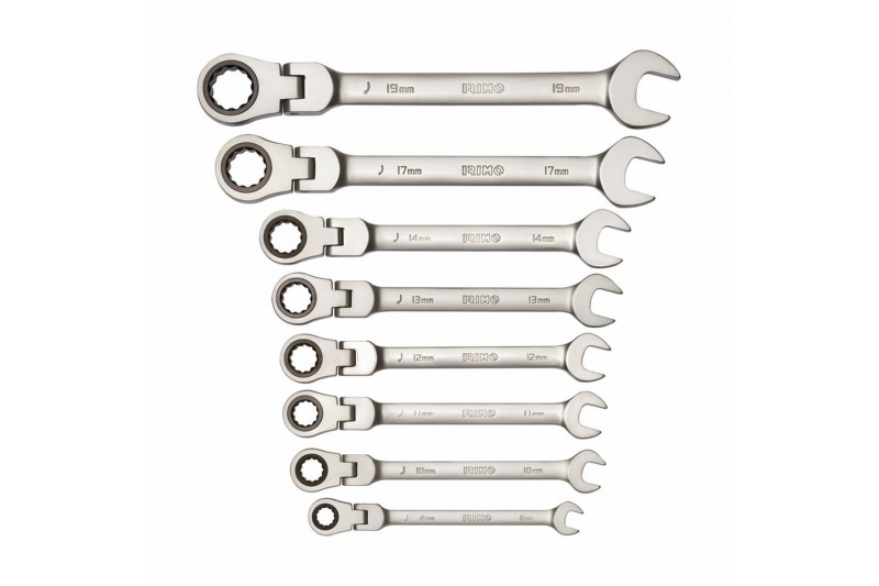 Ratchet spanner set Irimo 8-19 mm