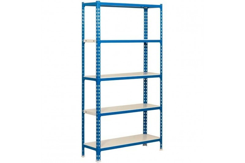 Regal SimonRack Blau Weiß Metall (180...