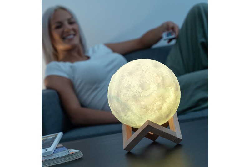 Wiederaufladbare LED Lampe Mond...