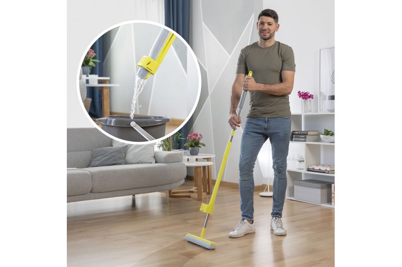 2-in-1 Zelfuitwringende Mop met Spons...