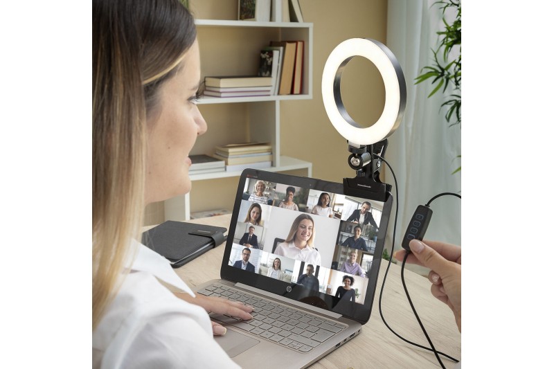 Selfie-ring met vasthoudklem Lumahoop...