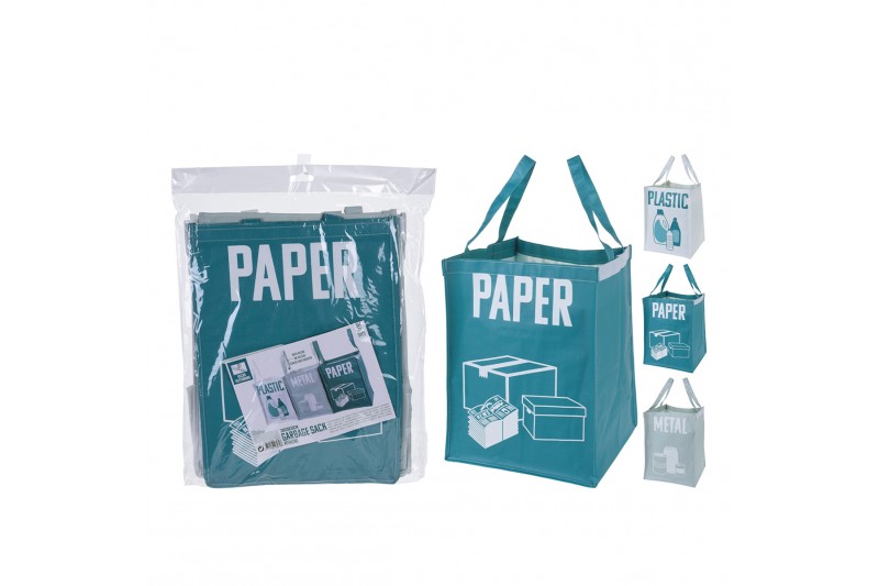 Rubbish Bags Paper-Plastic-Metal Pack...