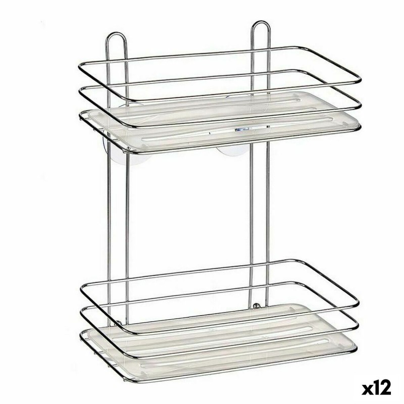 Bathroom Shelves Silver Transparent...