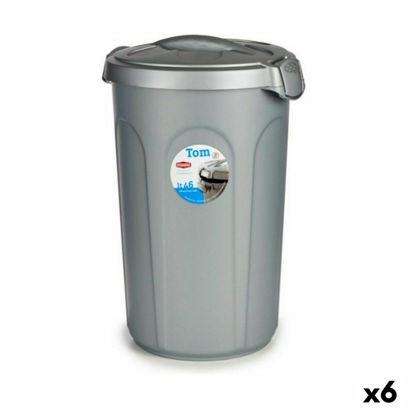 Waste bin Stefanplast Grey Plastic 46...