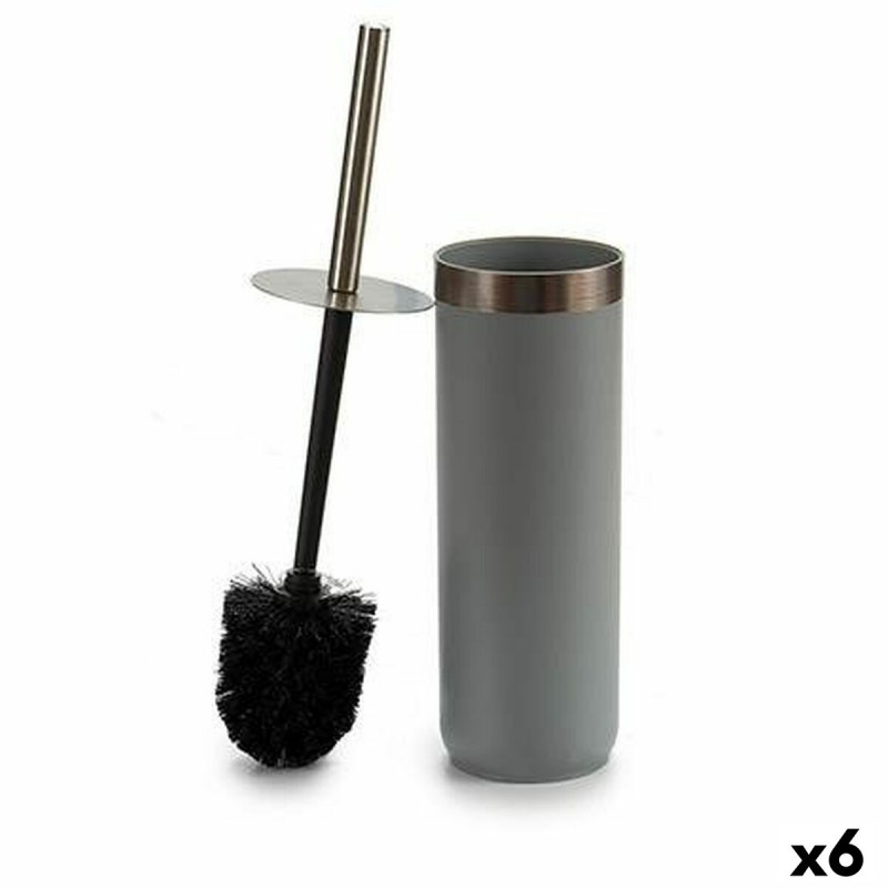 Toilet Brush Black Grey Plastic 9,5 x...