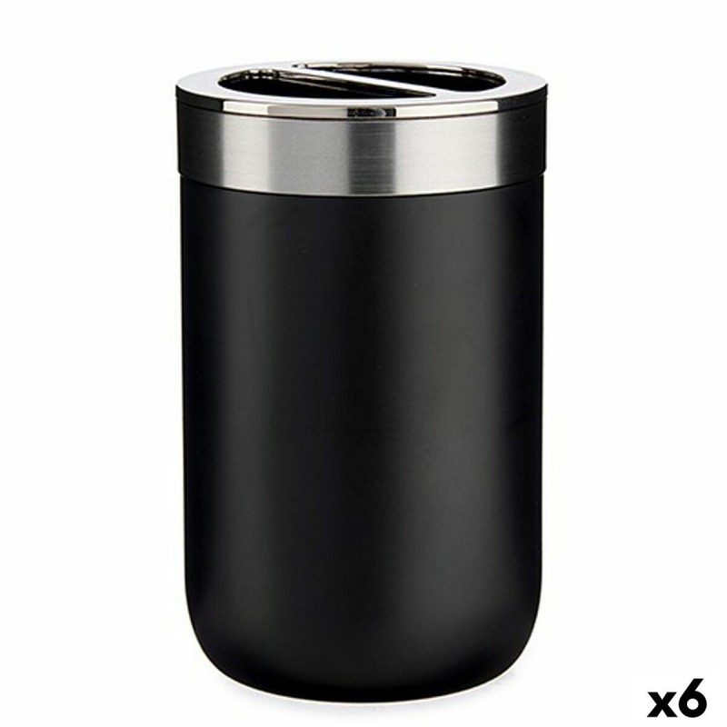 Toothbrush Holder Black Silver...