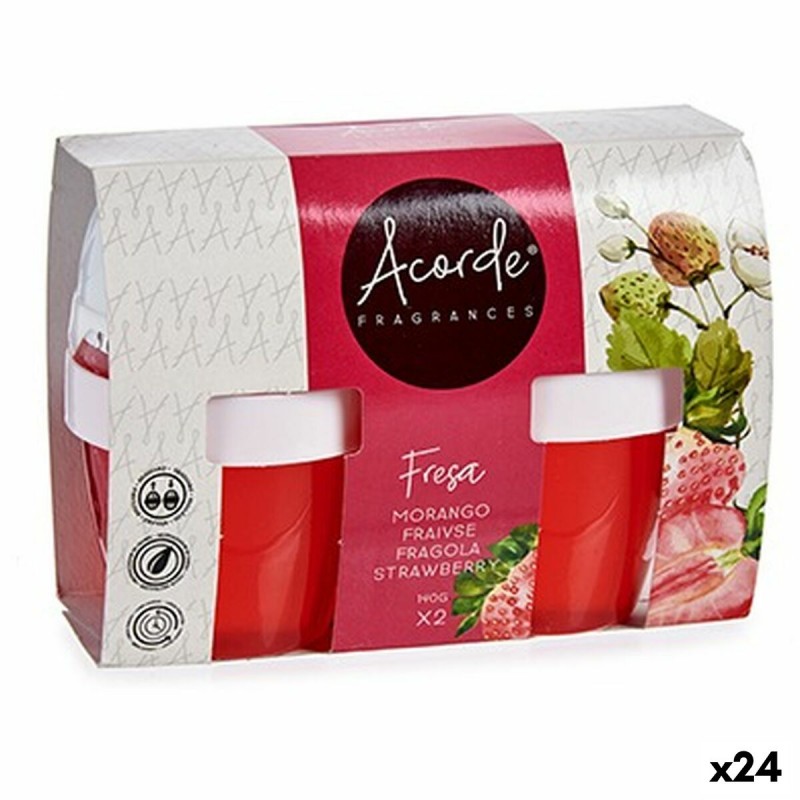 Lot de désodorisants Gel Fraise (24...