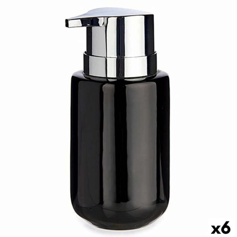 Soap Dispenser Black Silver Metal...