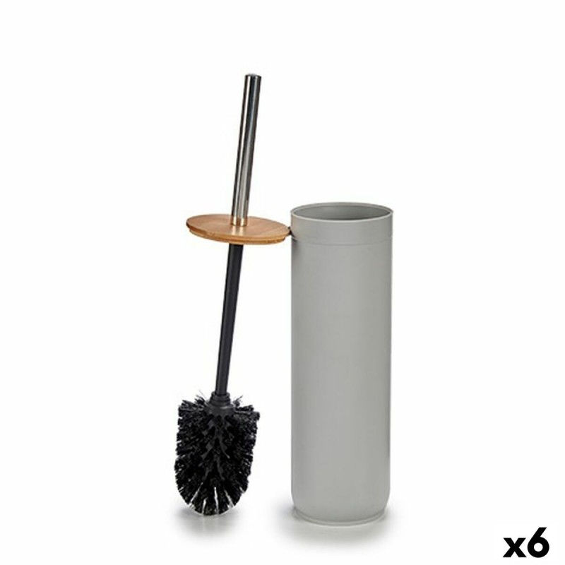 Toilet Brush Brown Black Grey Bamboo...