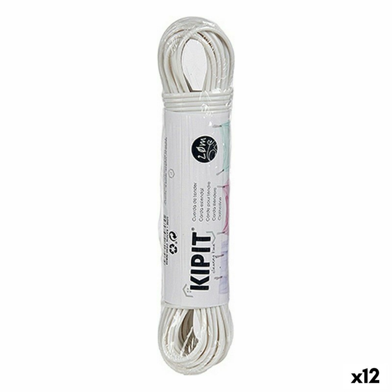 Cuerda para Tender Blanco PVC 20 m...