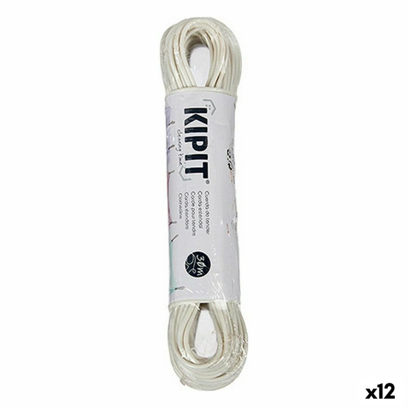 Corda per Stendere 30 m Bianco PVC...